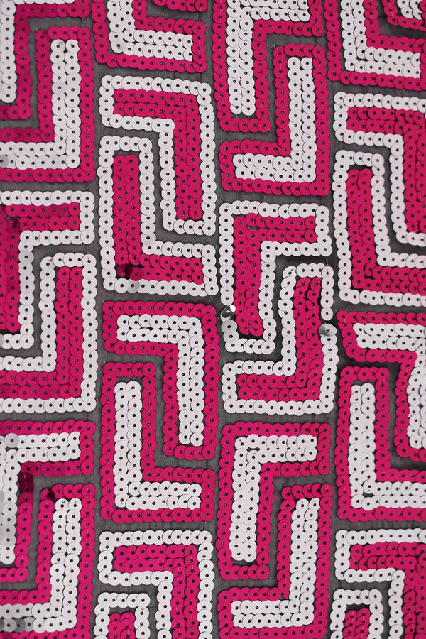 Sequin fabric embroidered with jacquard design Sequin fabric embroidered with jacquard design