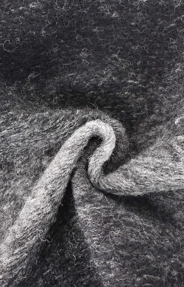 Knitted boiled wool with a shaded effect Knitted boiled wool with a shaded effect