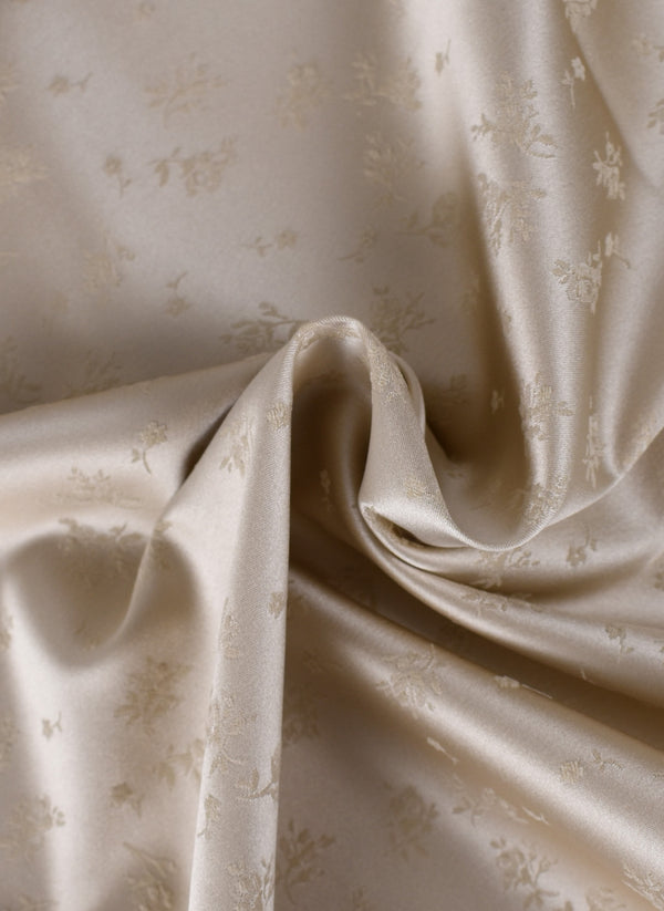 Stretch jacquard with flower motif Stretch jacquard with flower motif