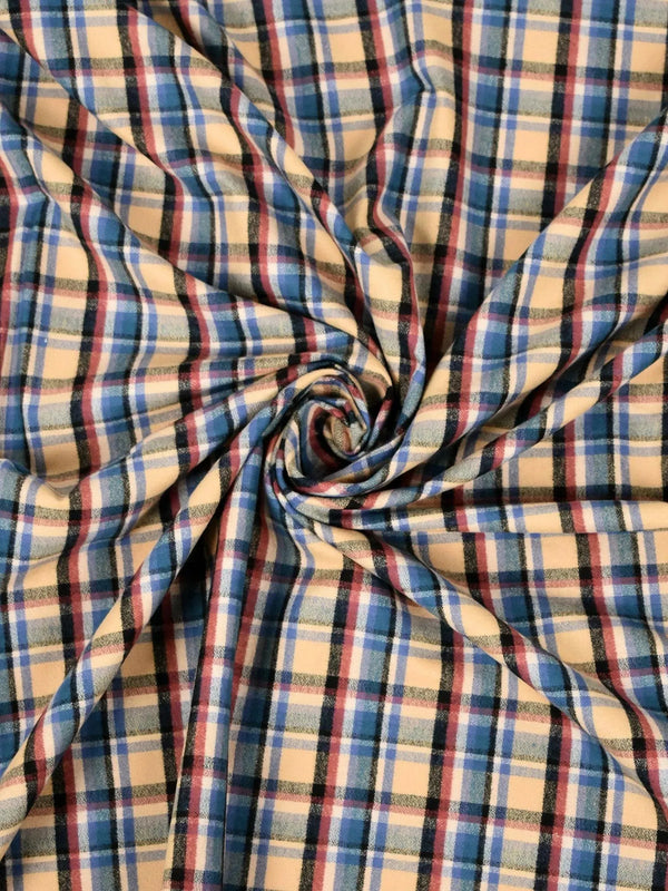 Karierter Baumwollflanell Karierter Baumwollflanell