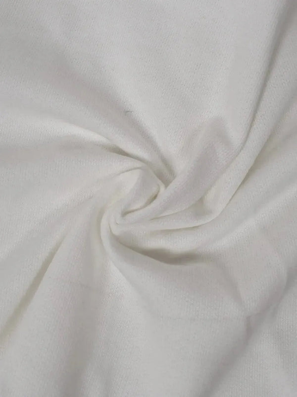 Felpa in puro cotone bianco Felpa in puro cotone bianco