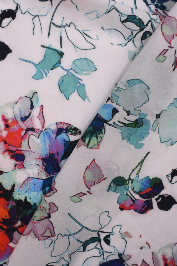 Printed two-way stretch chiffon Printed two-way stretch chiffon