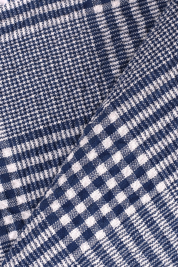 Cotone crinkle Principe di Galles Cotone crinkle Principe di Galles