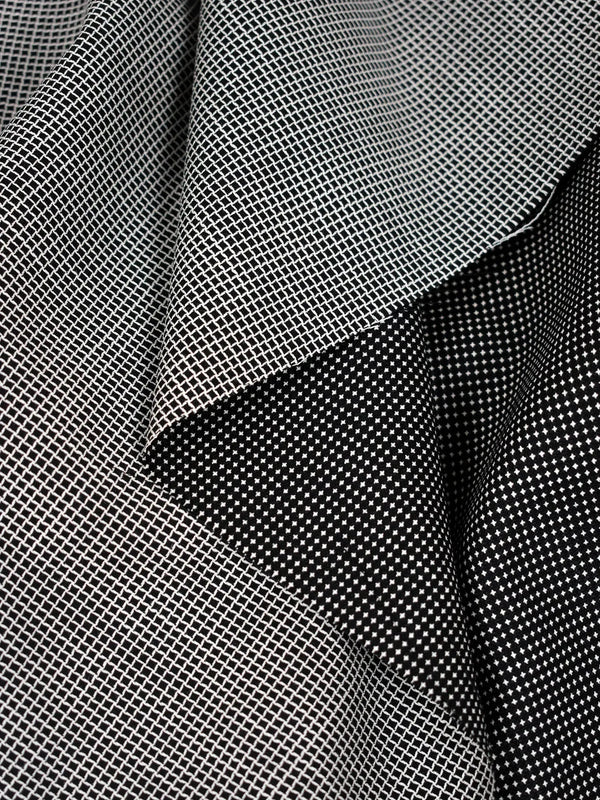 Jacquard stretch lana nero Jacquard stretch lana nero