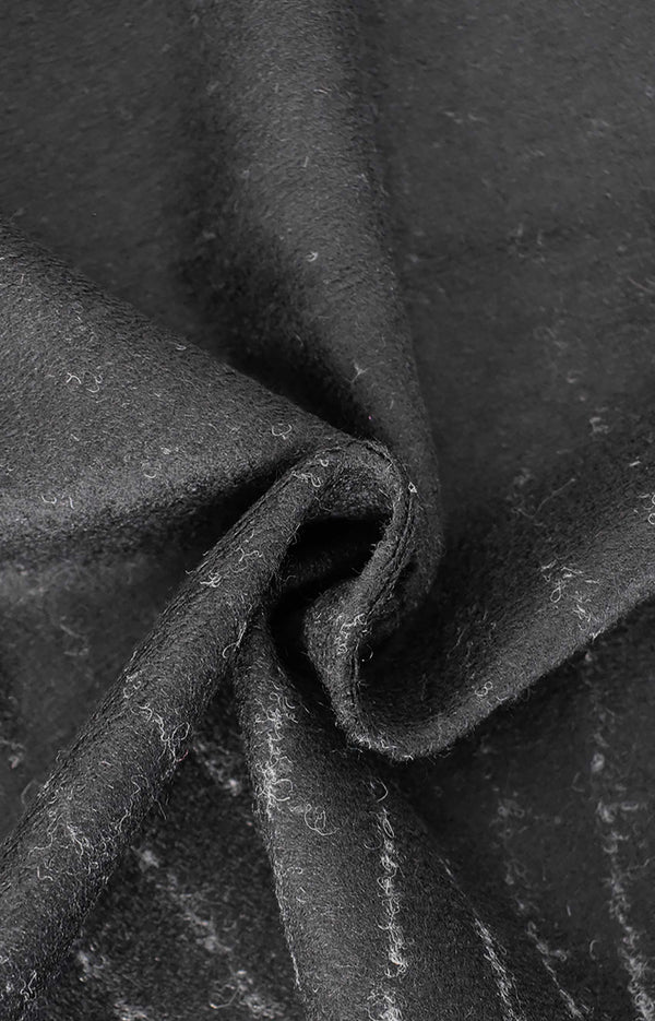 Boiled wool woven in a pinstripe knit Boiled wool woven in a pinstripe knit