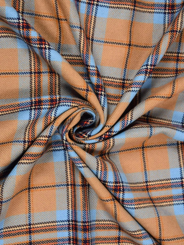 Tartán beige y azul Tartán beige y azul
