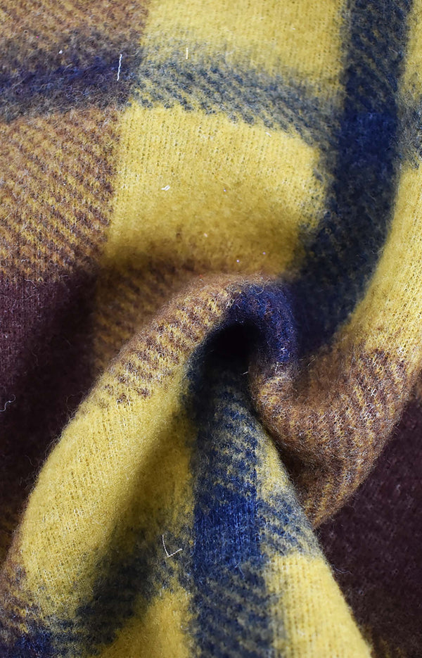Mustard virgin wool blend tartan Mustard virgin wool blend tartan