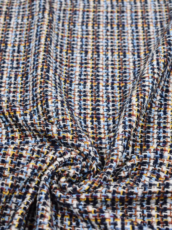 Tweed mezcla de algodón azul Tweed mezcla de algodón azul