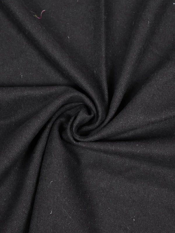 Schwarzer Twill aus Wollmischung Schwarzer Twill aus Wollmischung