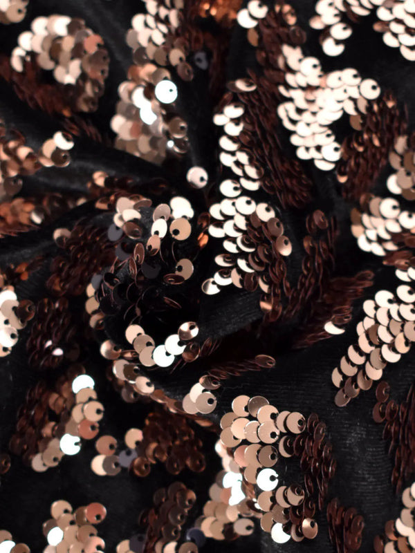 Terciopelo mezcla de poliéster con lentejuelas Terciopelo mezcla de poliéster con lentejuelas