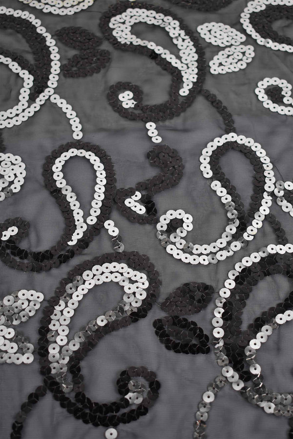 Embroidered sequin fabric Embroidered sequin fabric