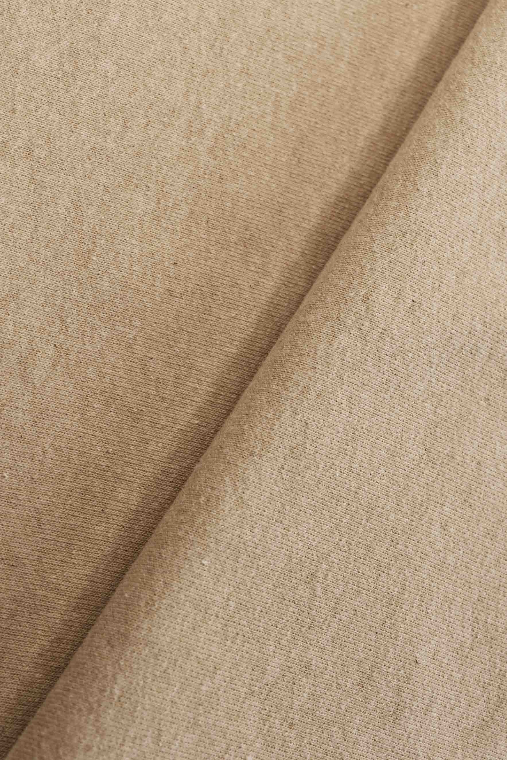 Felpa elástica de algodón orgánico no cardado