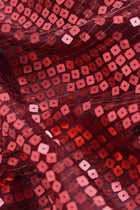 Tissu avec des paillettes carrées, Bordeaux, 100% Polyester