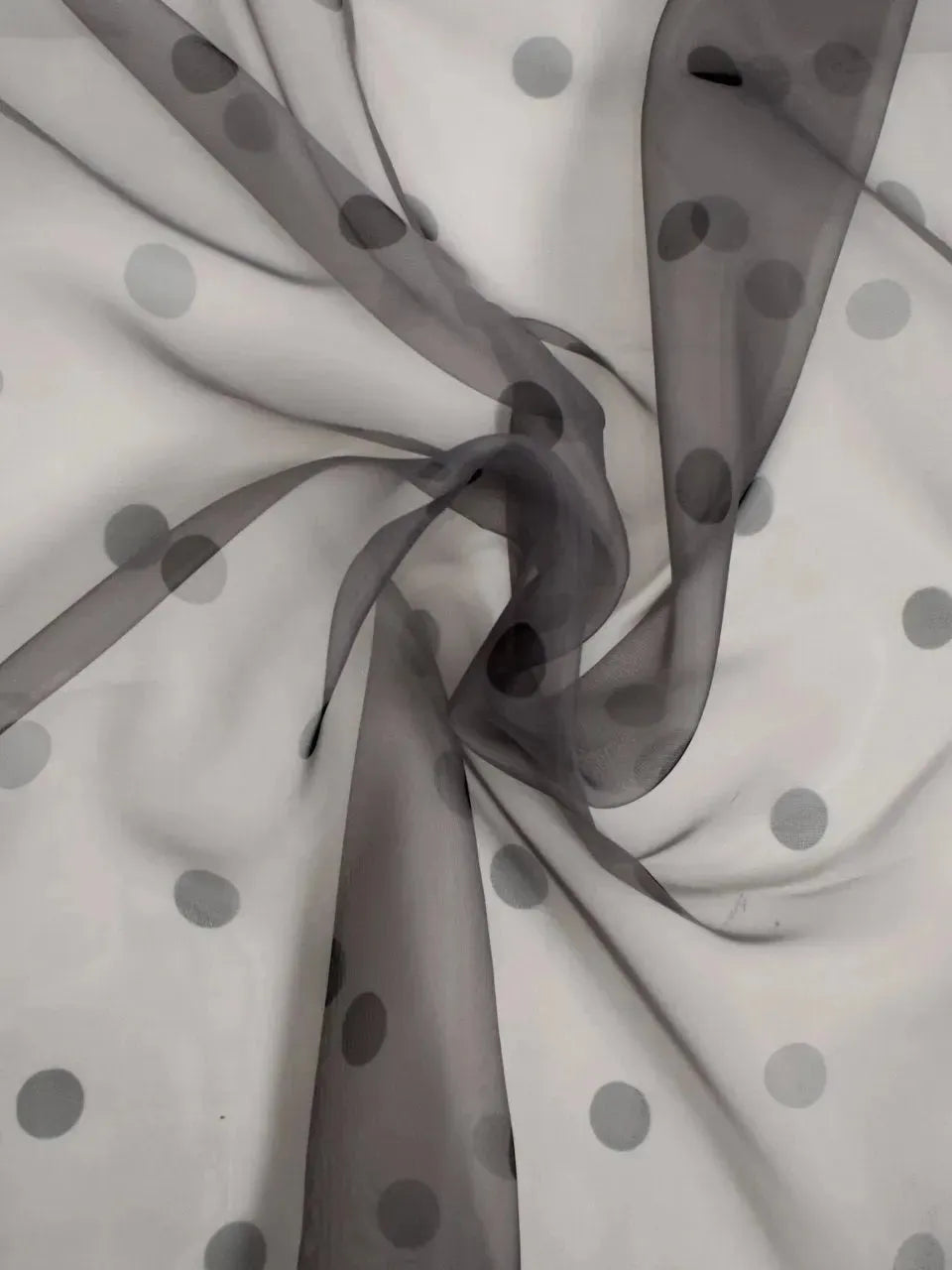 Tessuto Cotone Nero A Pois | Panini - Foto 2