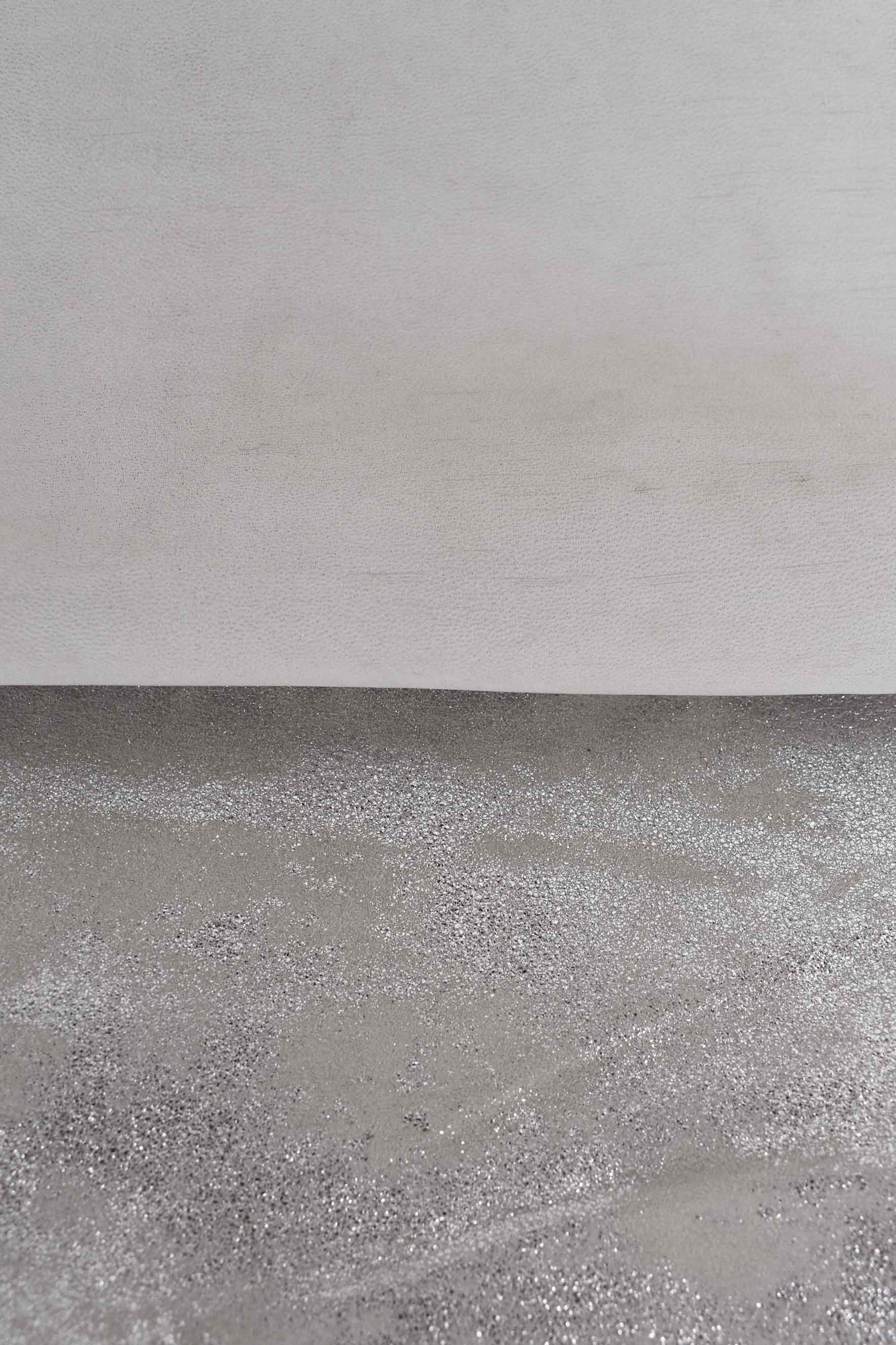 Capretto laminato metalizzato Argento