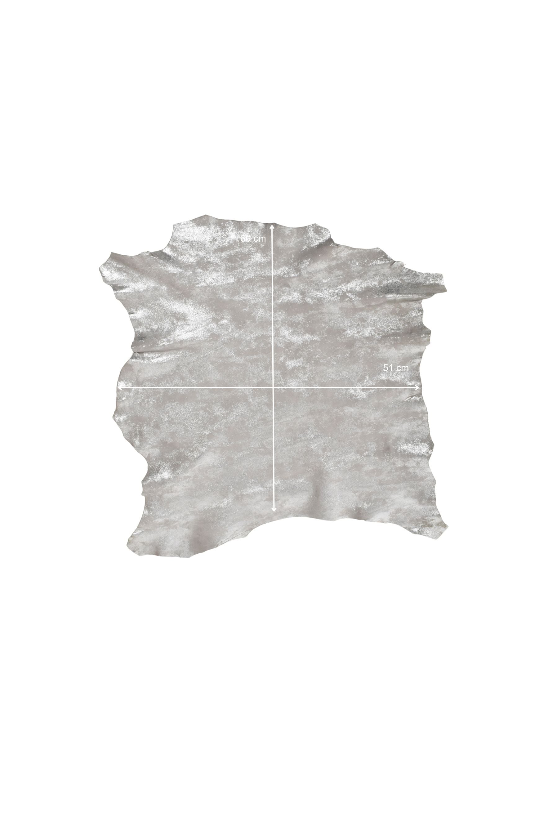 Capretto laminato metalizzato Argento