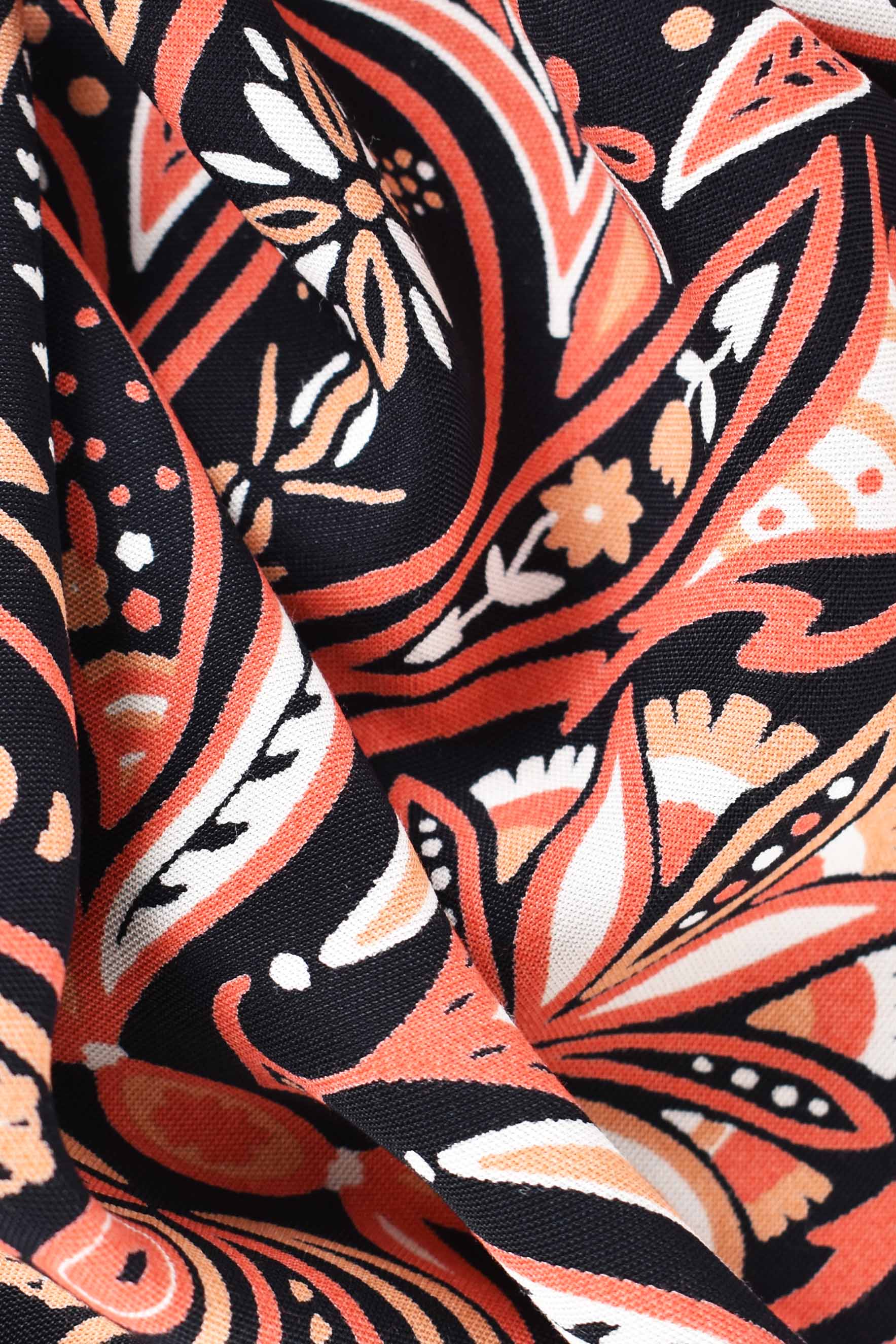 Crepe in viscosa arancione