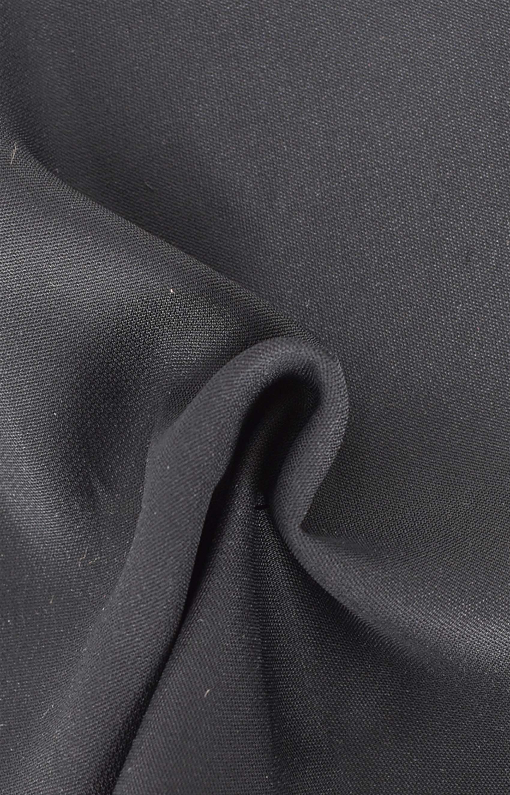 Crêpe de viscose noir