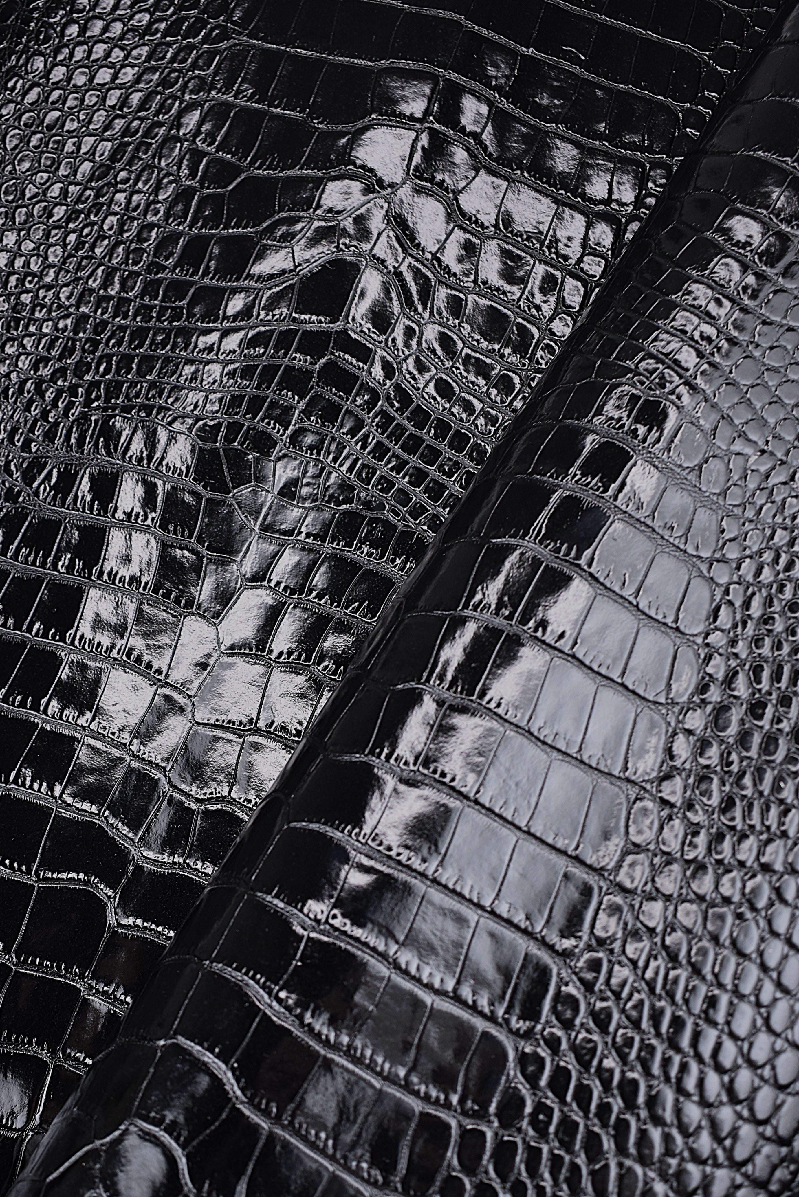 Half calf leather Print crocodile gel effect 1mm size 25-29
