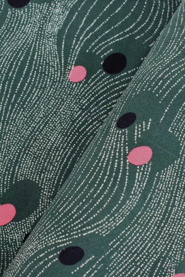 100% Cotton Corduroy Geometric print