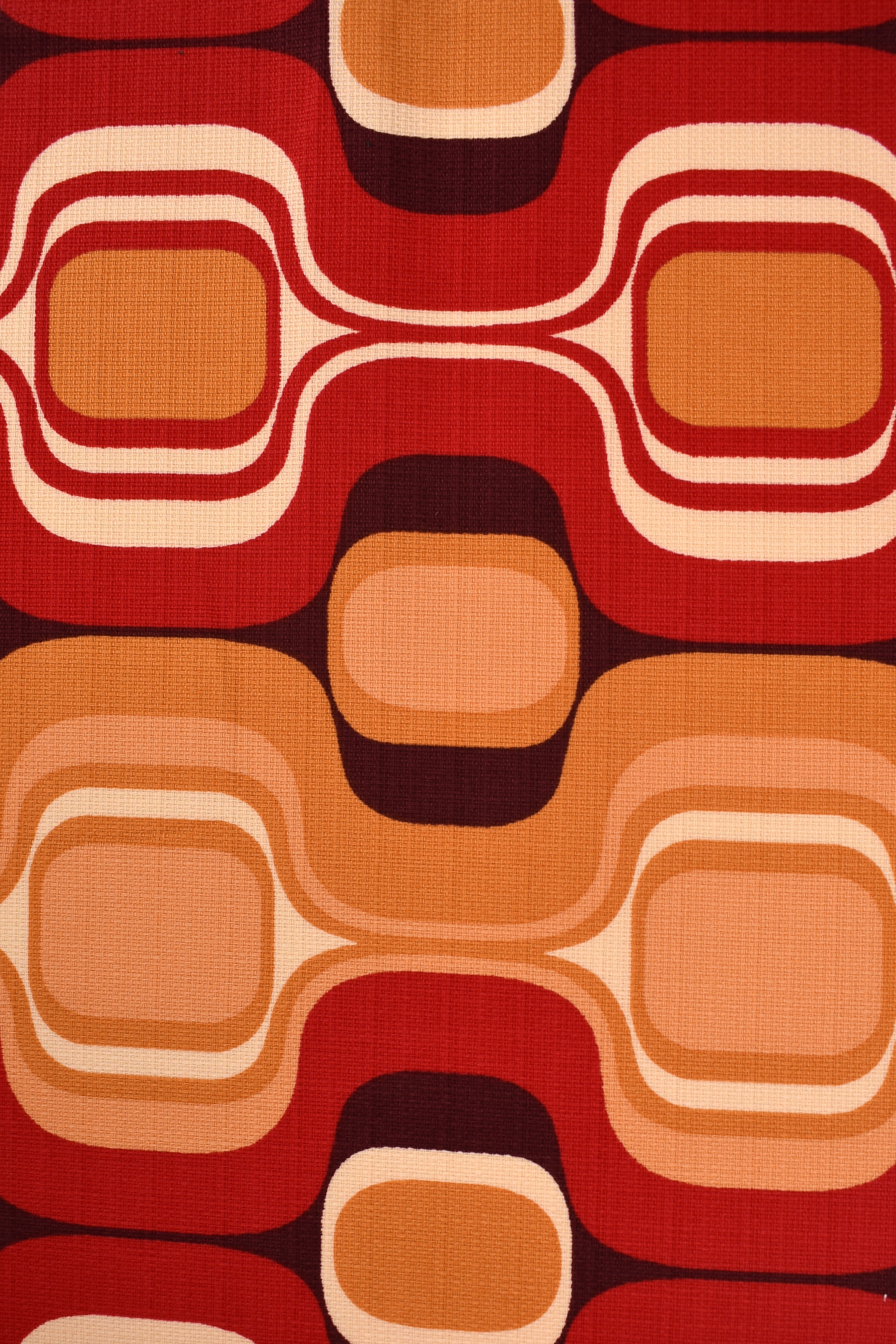 Plain weave fabric stretch in Cotton Geometric print