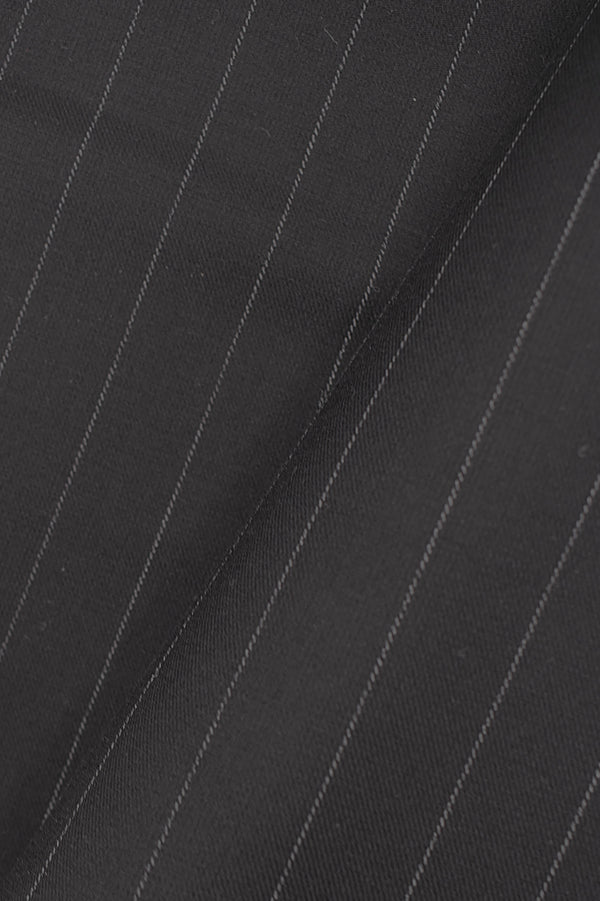Twill stretch viscose blend pinstriped