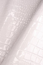 Mezzo vitello stampa cocco effetto gel 1,2mm misura 38cm, Bianco, Stampa Rettile