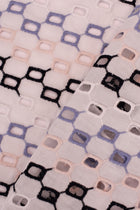 Sangallo geometrico 100% cotone, Bianco