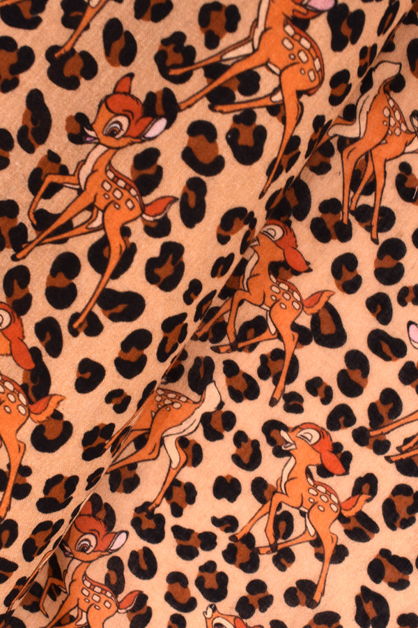 Tela plana 100% Algodón con diseño de estampado animal