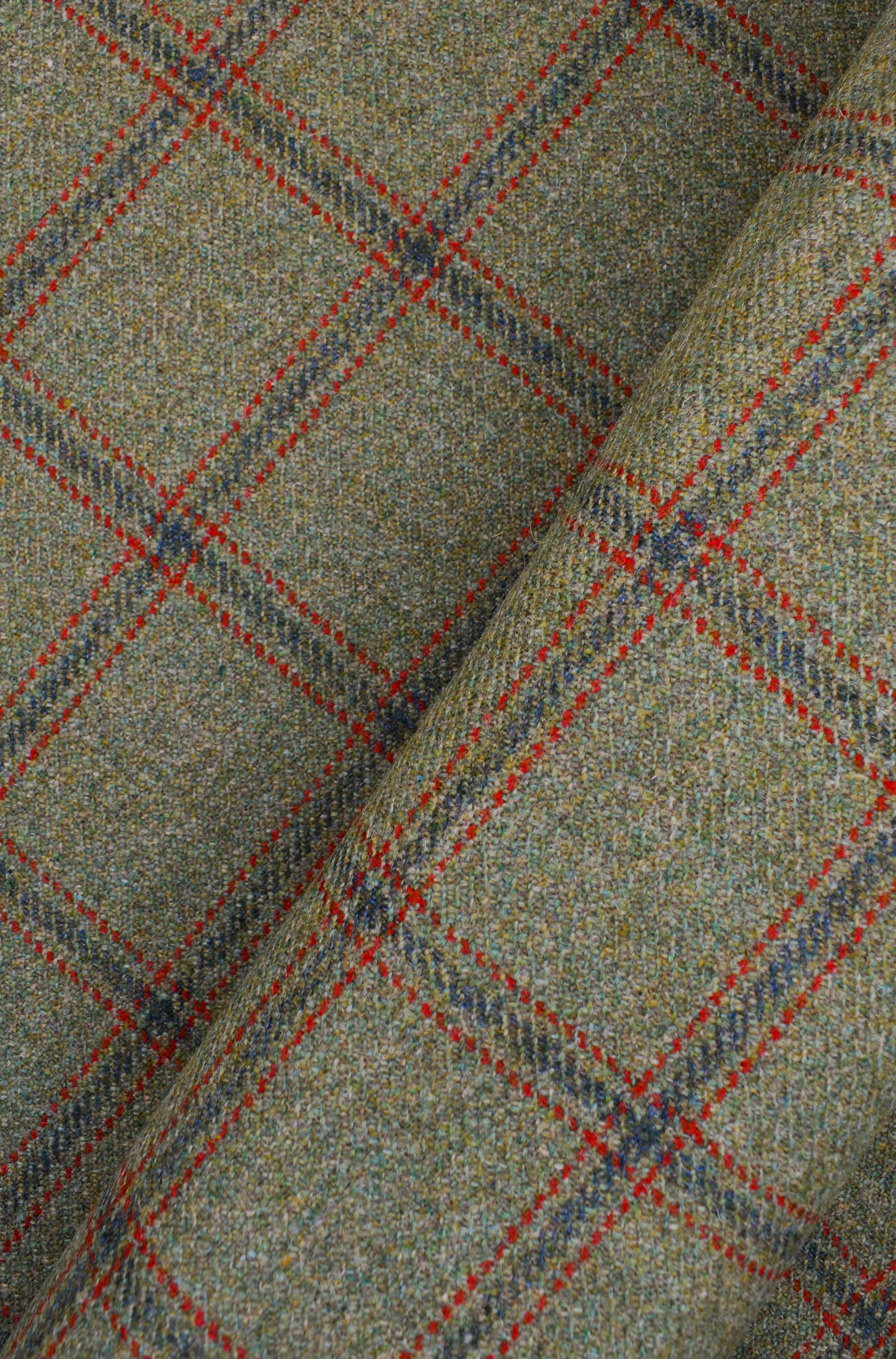 Drap de laine 100% Laine motif tartan