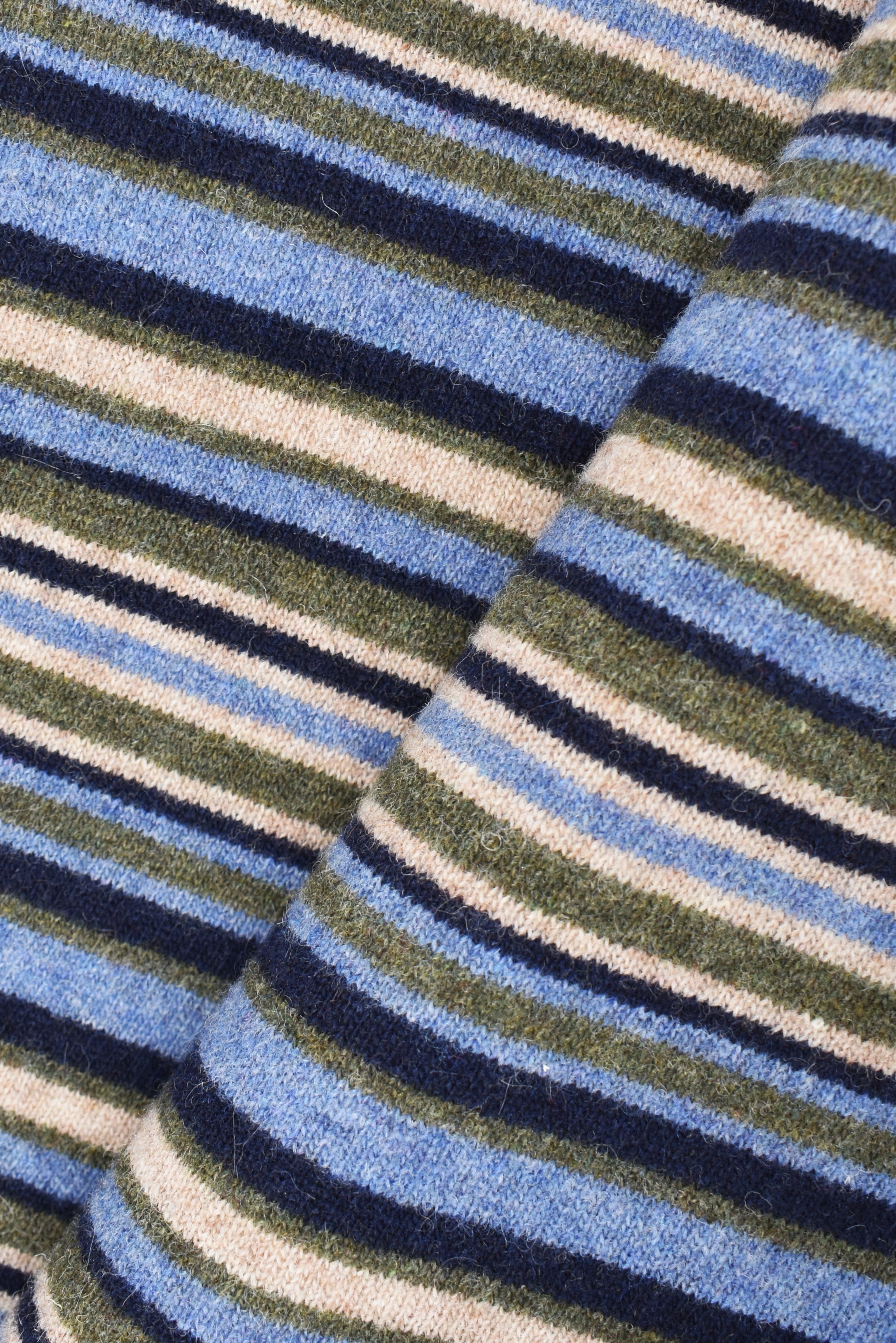 Tessuto de punto a rayas de lana mixta