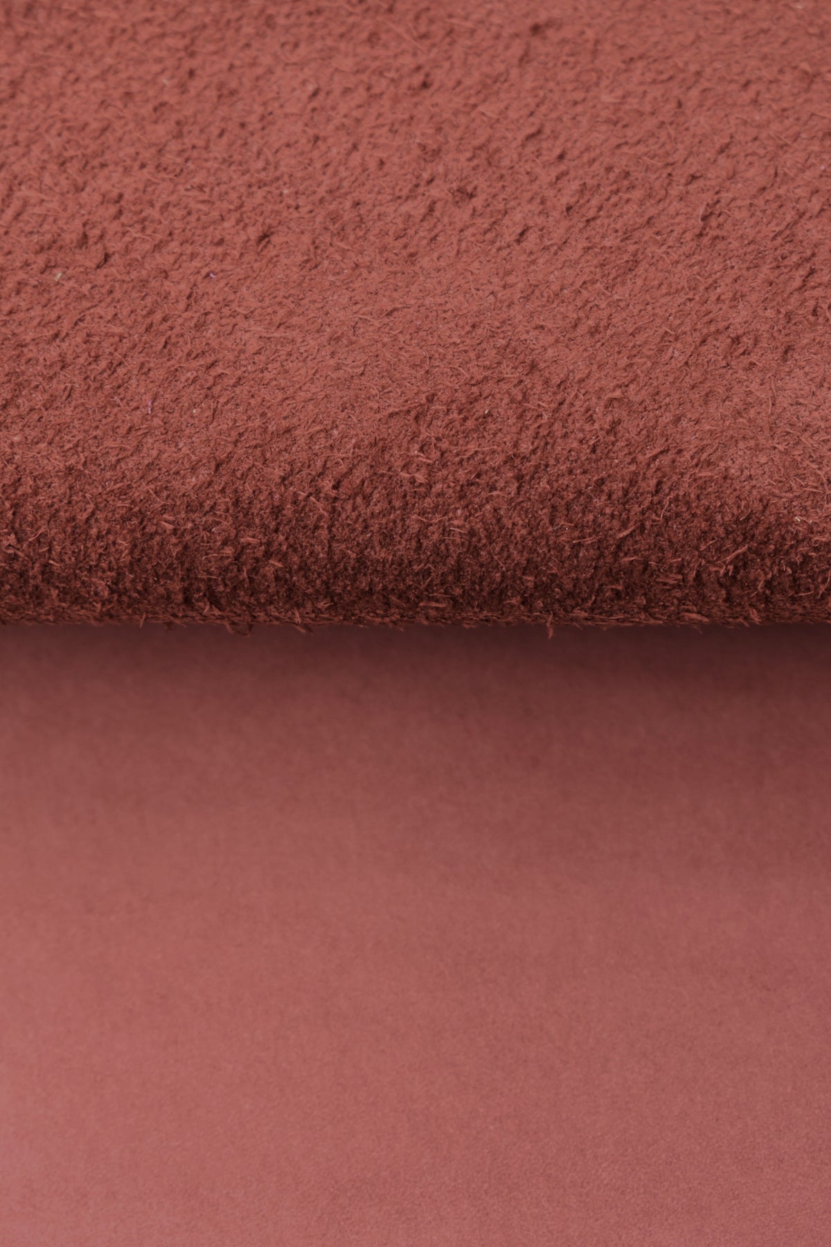 Halbkalbsleder velours 0,9 mm, Dunkelbraun, Veloursleder