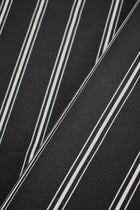 Lycra stretch sintetica fantasia a righe, Nero, 95% Poliestere - 5% Elastan