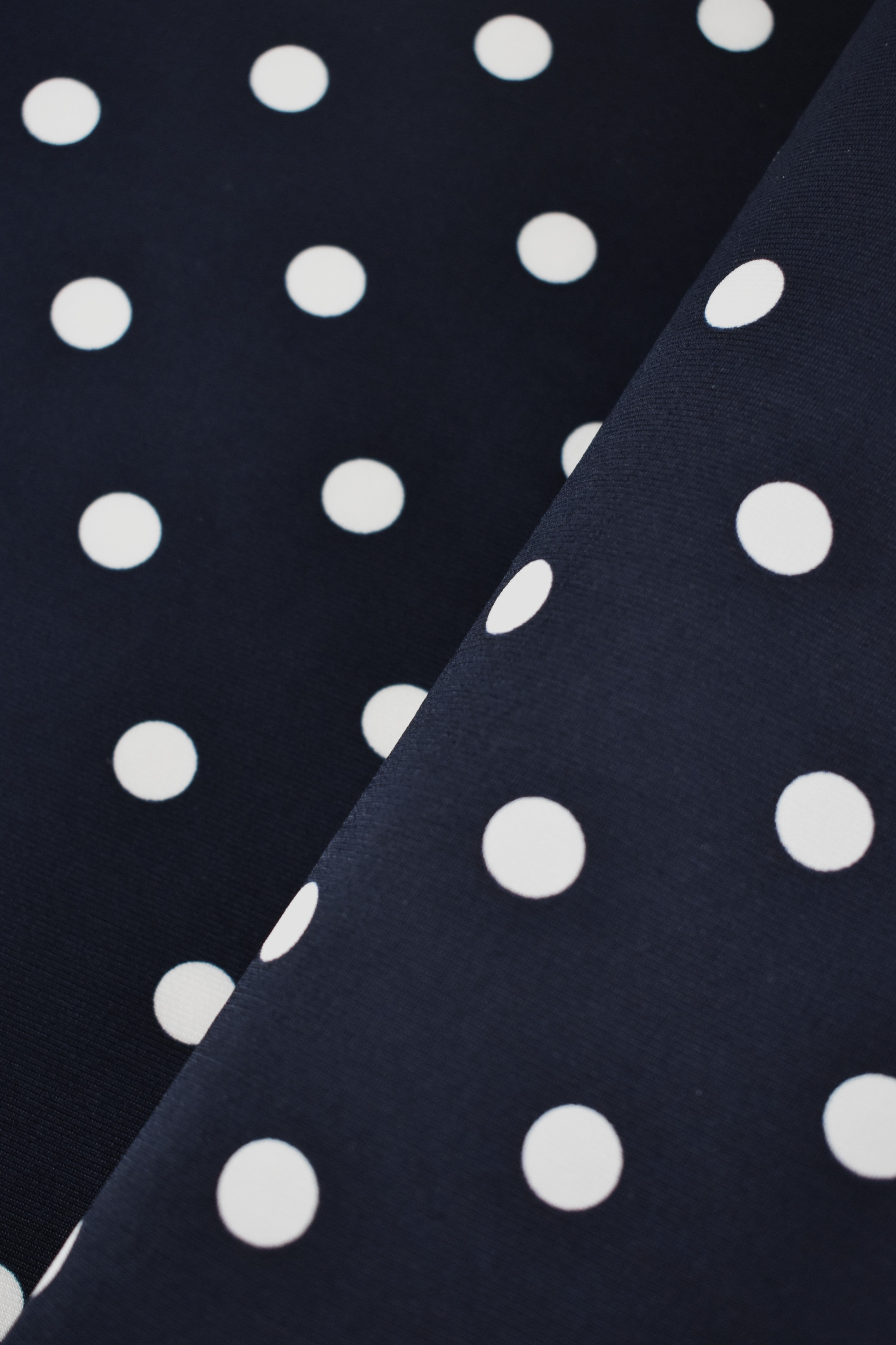 Lycra stretch sintetica fantasia a pois