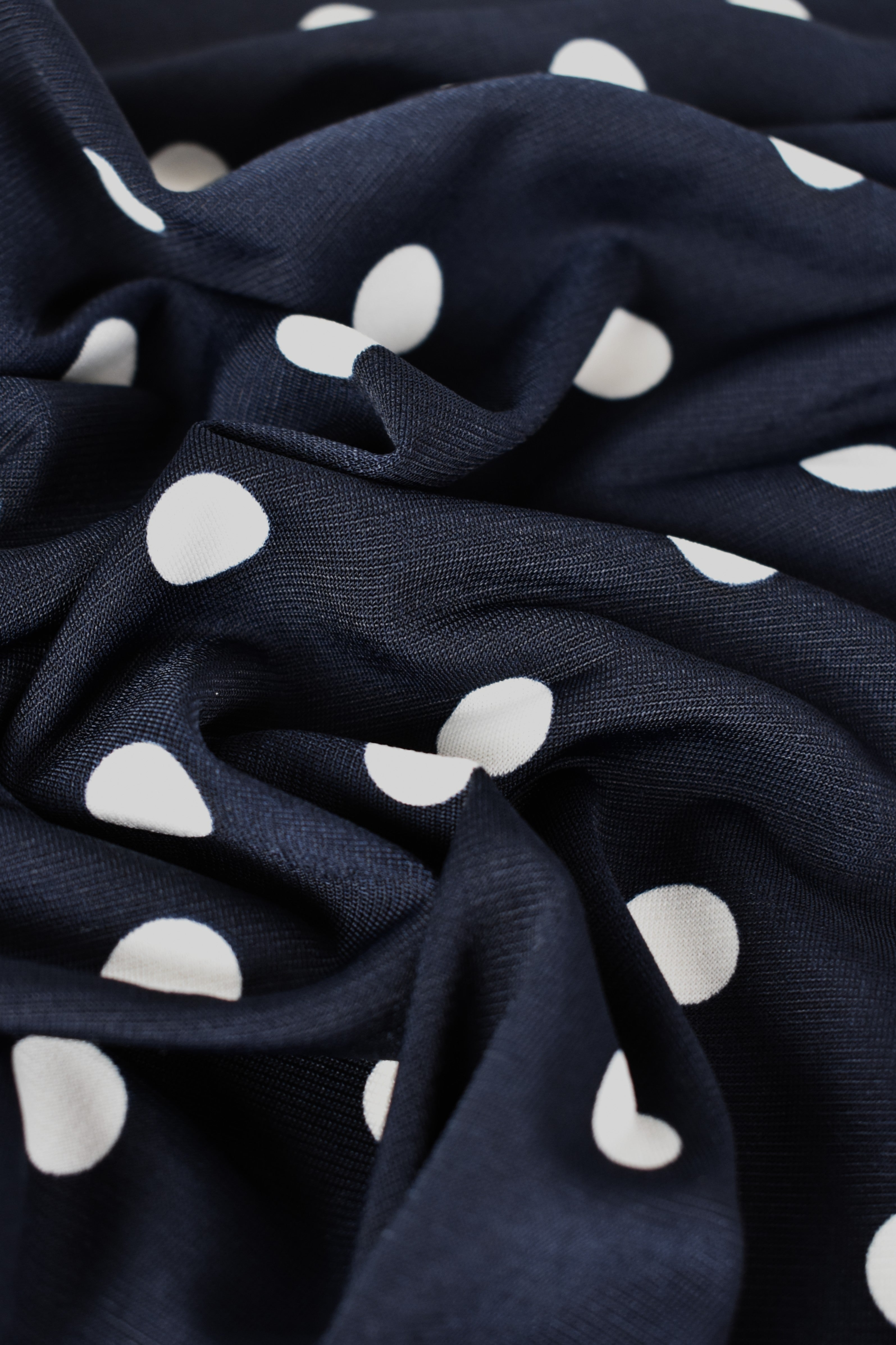 Lycra stretch sintetica fantasia a pois