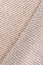 Jersey aus Viskose und Leinen mit gestreiftem Muster, Beige, 55% Viscosa - 45% Lino