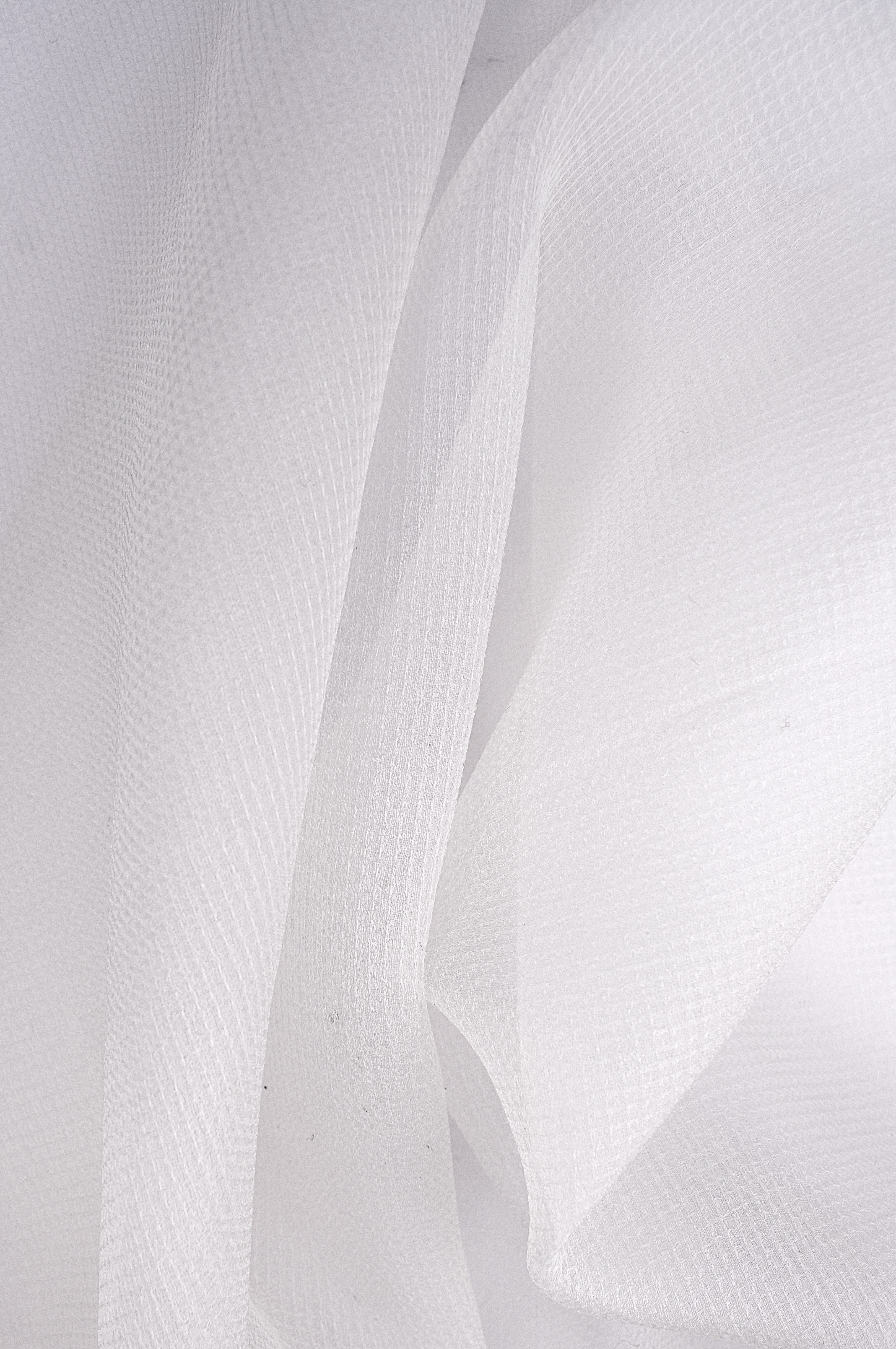Organza 100% Seda Tela plana nido de abeja