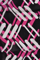 Printed Viscose Crêpe, Fuchsia, 100% Viscose