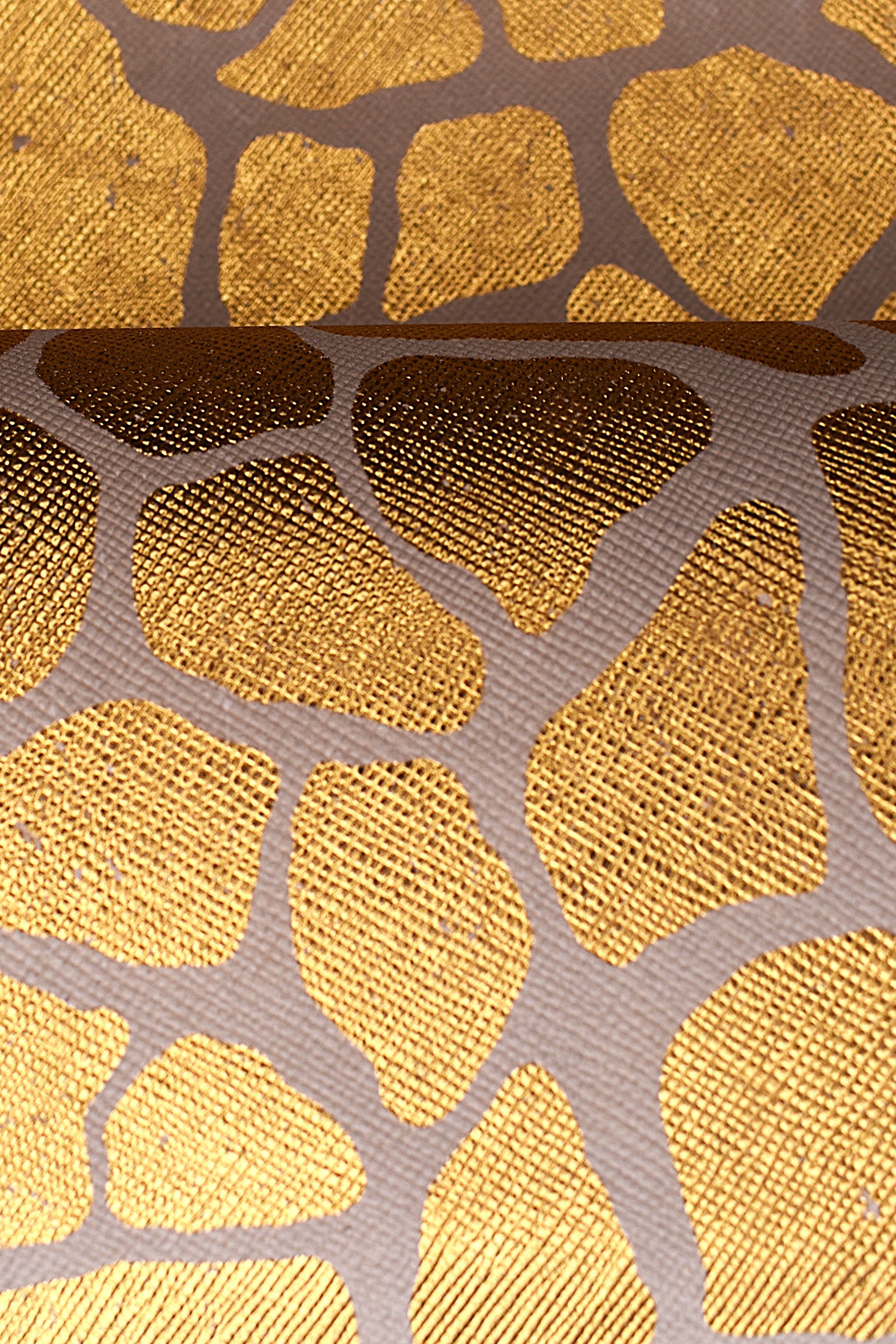 Napa de Piel de cordero Metalizado Saffiano Grabada jirafa 0.6mm