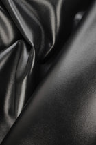 Half calf leather Print Saffiano 1.3mm, Black, Embossed print