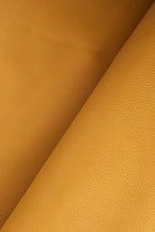 Split of Calfskin Print Dollar grain print 1.2/1.4mm, Yellow, Embossed print