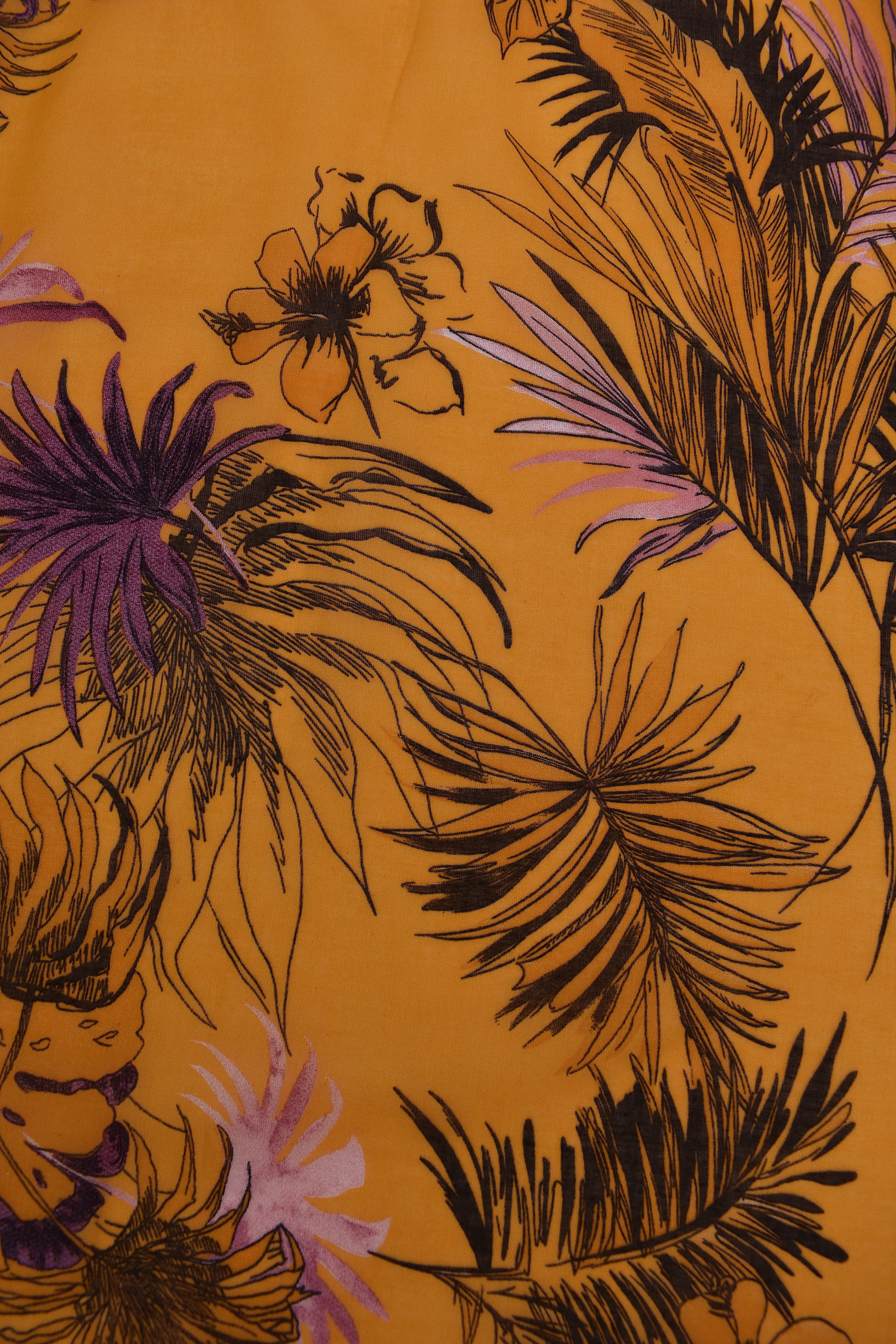 Mussola 100% cotone fantasia floreale