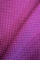 Plain weave fabric 100% Viscose polka dots pattern, Violet