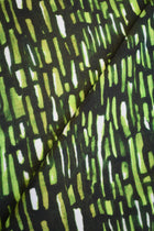 Crêpe marocain 100% viscosa fantasia geometrica, Verde