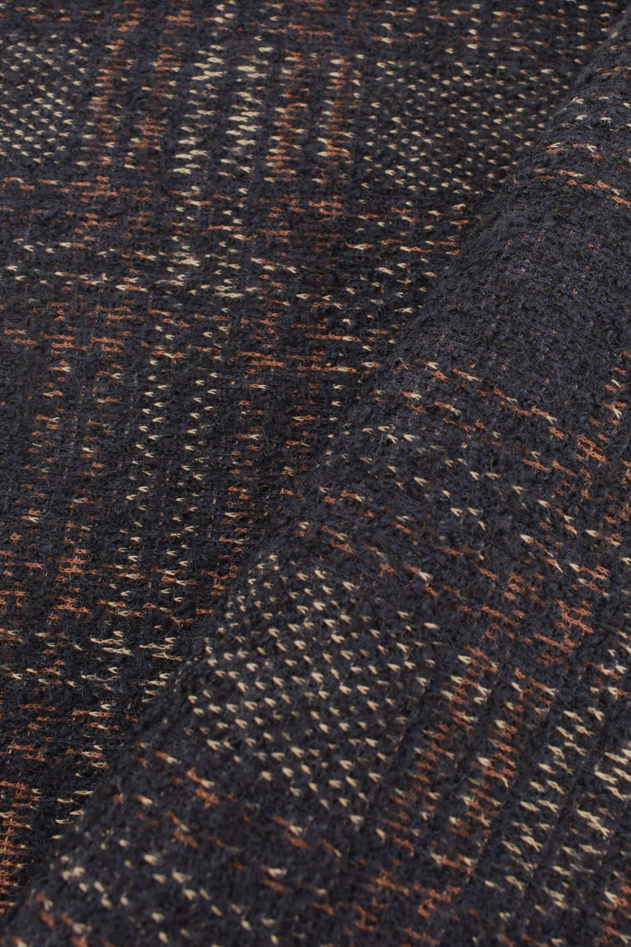 Jacquard accoppiato scuba stretch misto cotone e lana