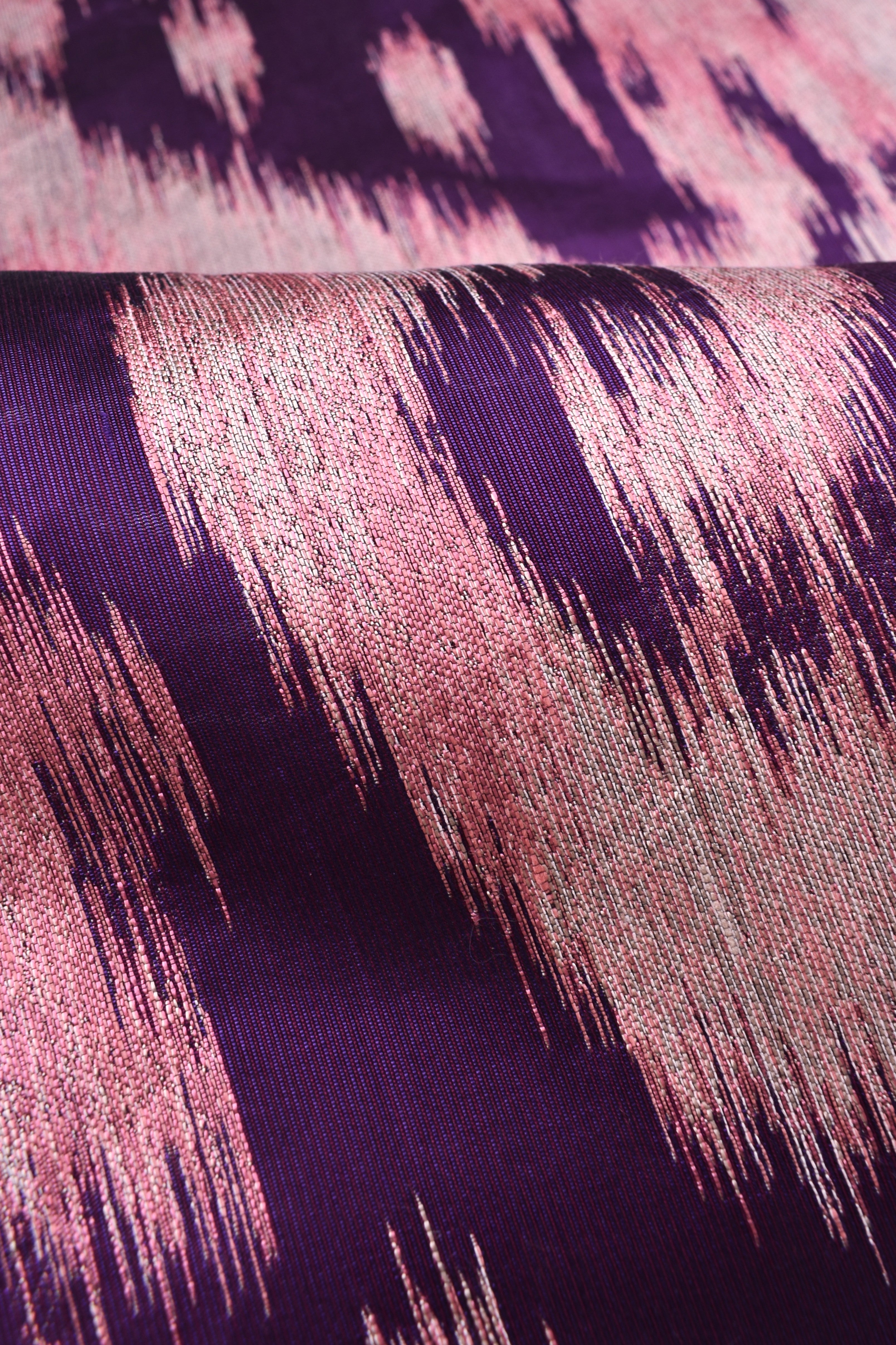 Jacquard misto seta cotone lino e viscosa fantasia astratta