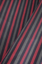 Plain weave fabric 100% Viscose striped pattern, Bordeaux