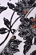 Raso misto viscosa e rayon fantasia floreale, Bianco, 51% Viscosa - 49% Rayon