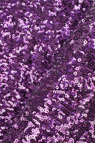 Synthetischer Stretch-Tüll mit bestickten Pailletten, Violett, 100% Polyester