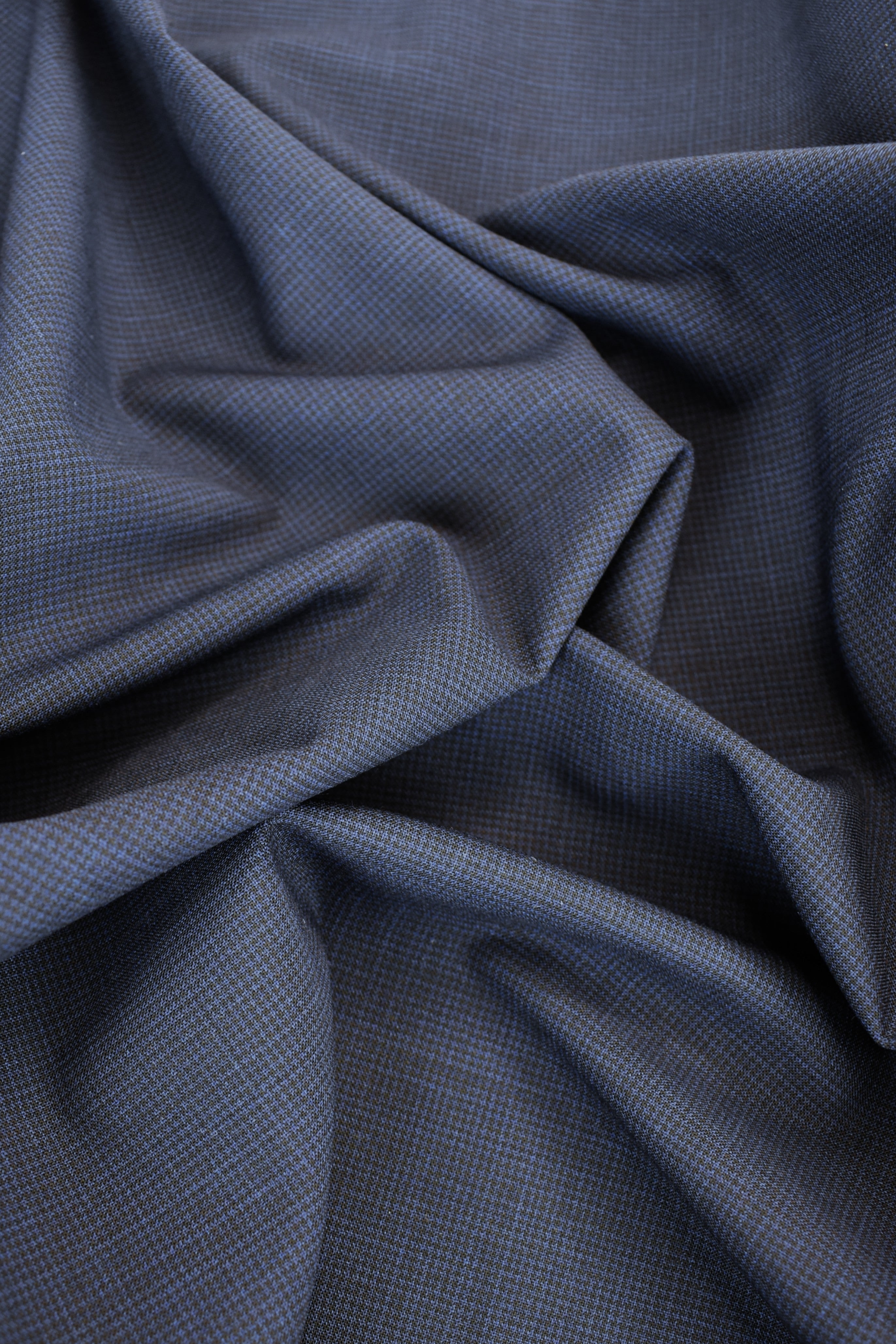 Fresco wool stretch wool blend virgin wool check pattern